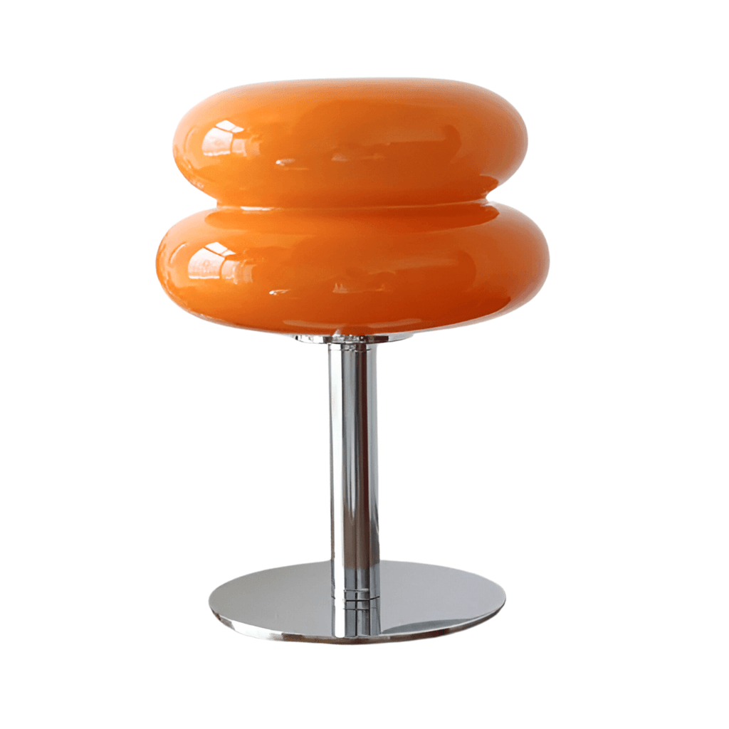 Luminária de Mesa Moderna em Vidro e Inox Crystaline