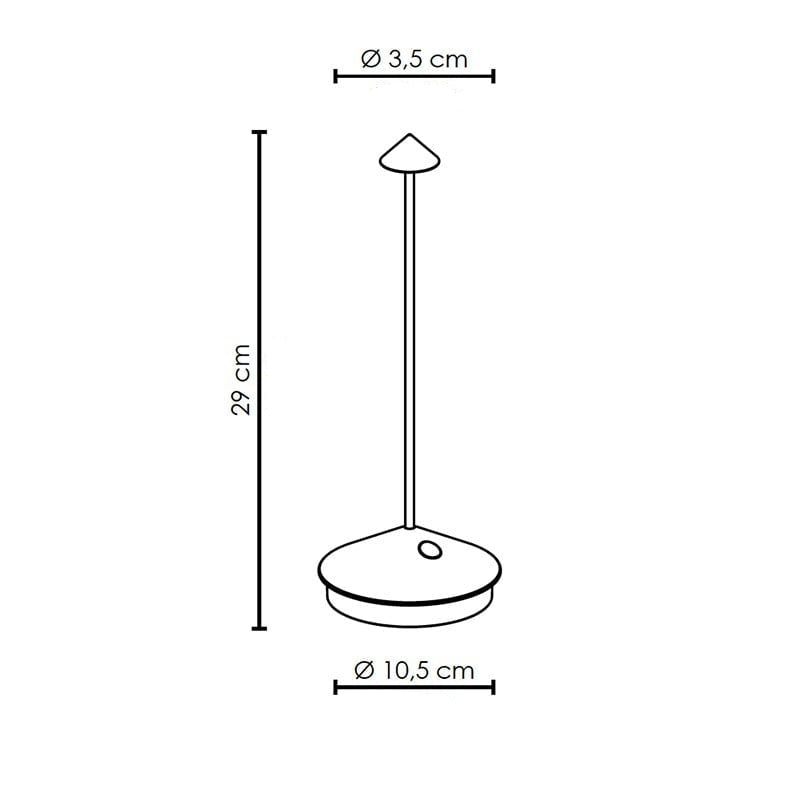 Luminária de Mesa Sem Fio Freedom Light Recarregável