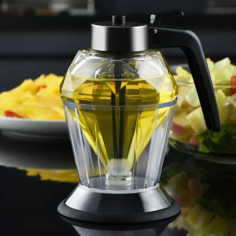 Meleira de Vidro Dispenser para Mel com Base de Aço Inox