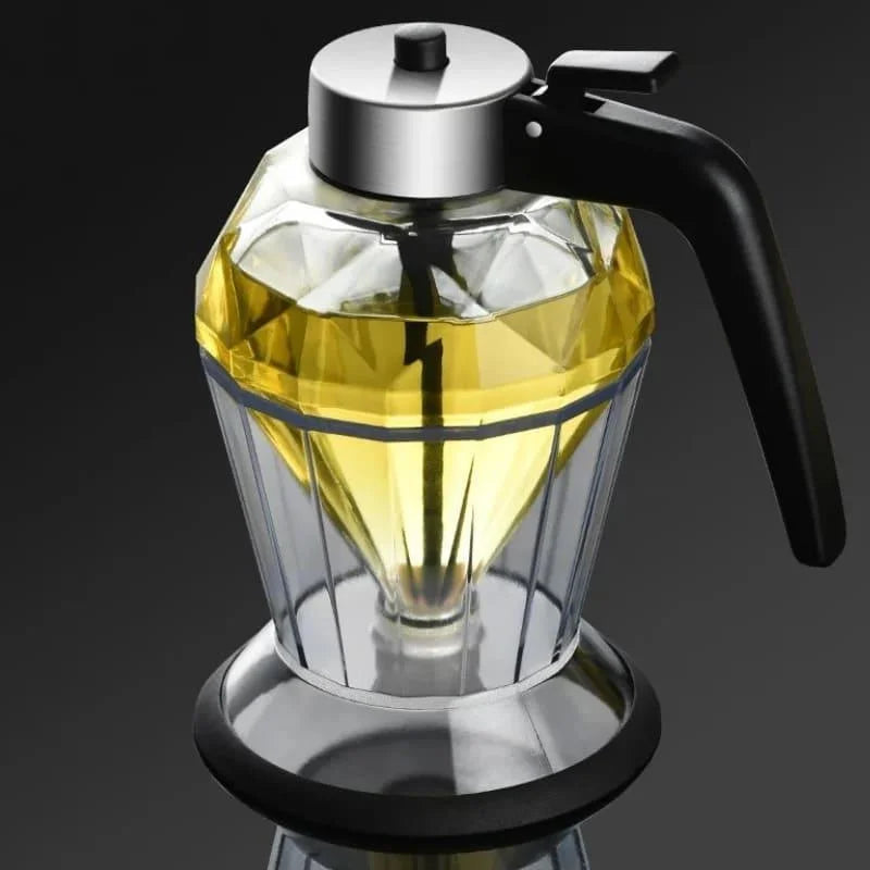 Meleira de Vidro Dispenser para Mel com Base de Aço Inox