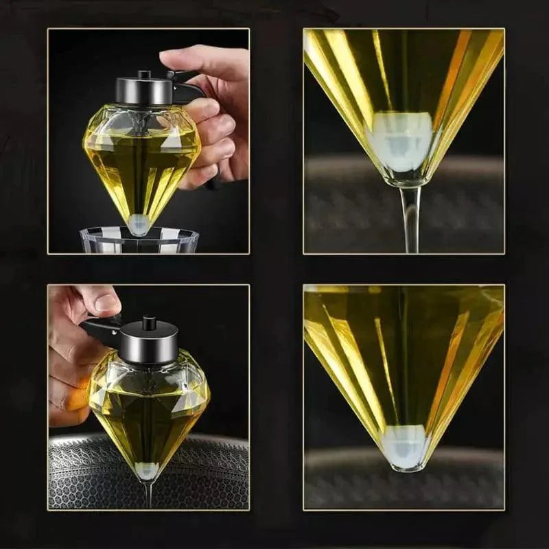 Meleira de Vidro Dispenser para Mel com Base de Aço Inox