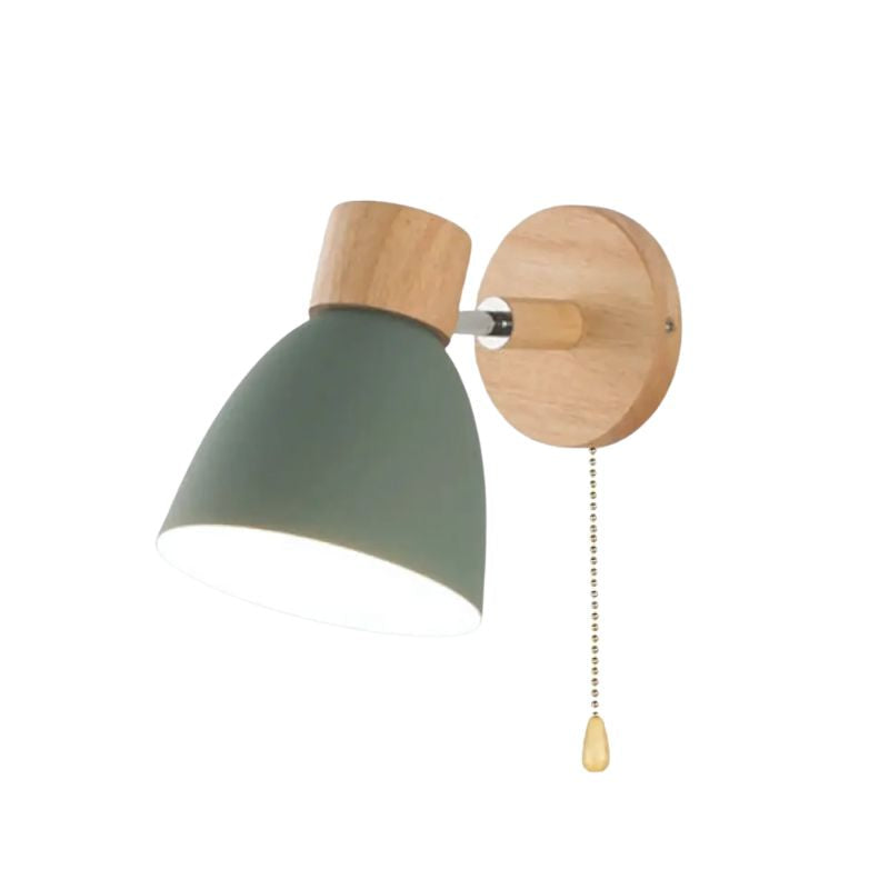Luminária de Parede Led Madeira Estilo Nórdico para Decoração