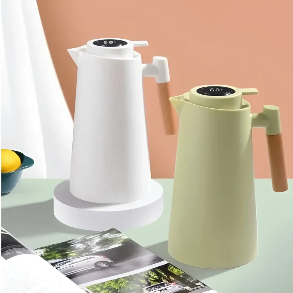 Garrafa Térmica com Termômetro Digital para Café e Chá