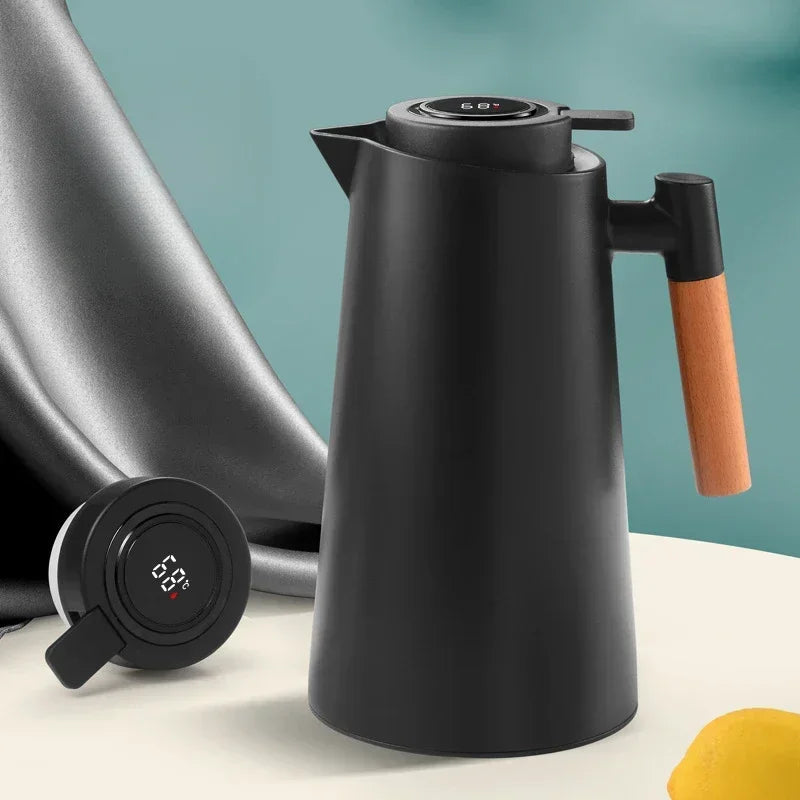 Garrafa Térmica com Termômetro Digital para Café e Chá