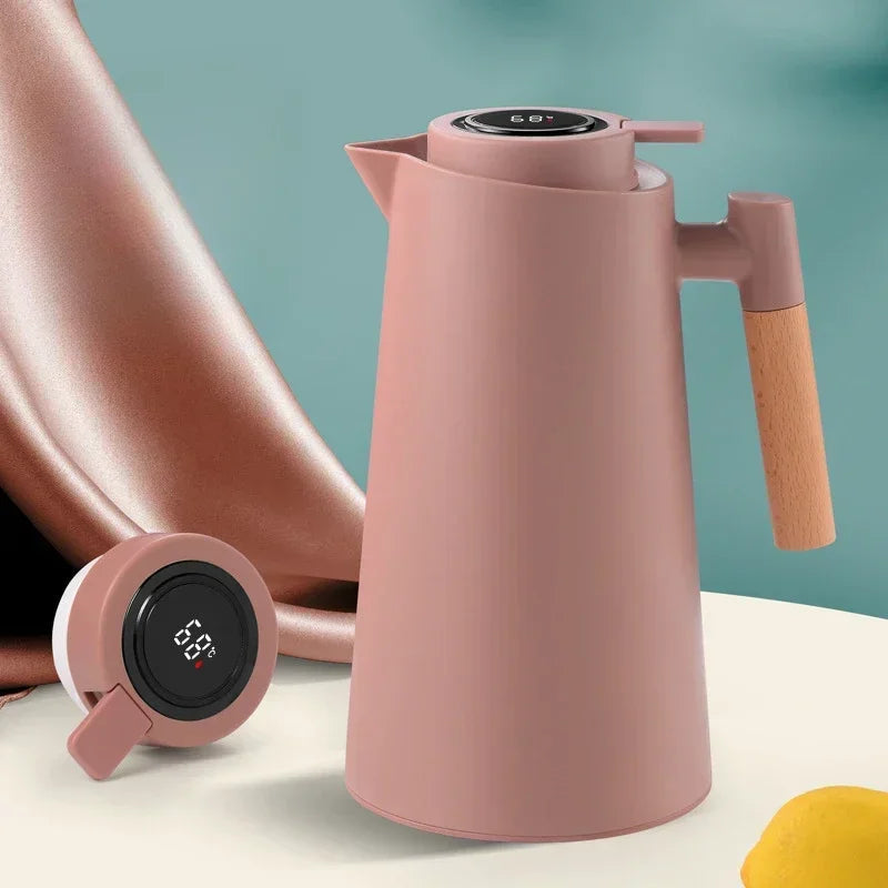 Garrafa Térmica com Termômetro Digital para Café e Chá