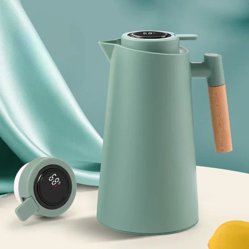 Garrafa Térmica com Termômetro Digital para Café e Chá