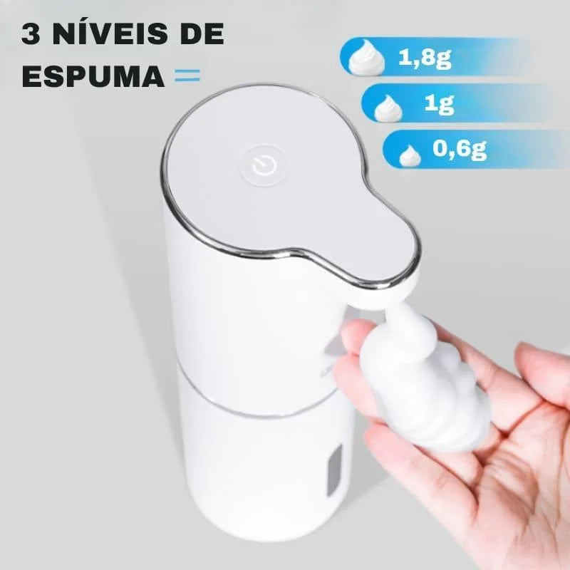Saboneteira Dispenser Automática com Espuma e Usb para Banheiro