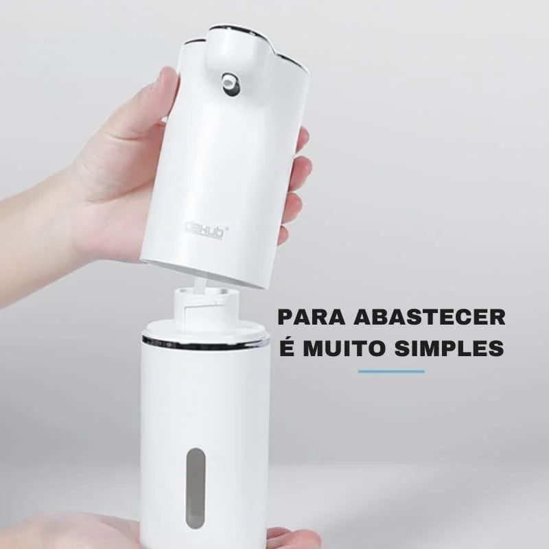 Saboneteira Dispenser Automática com Espuma e Usb para Banheiro