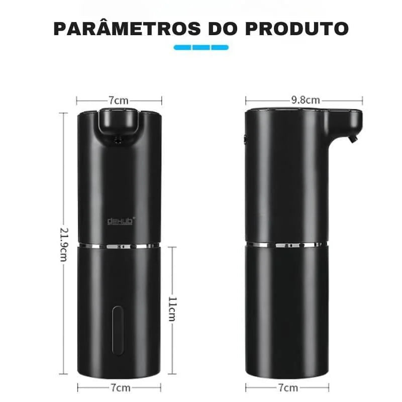 Saboneteira Dispenser Automática com Espuma e Usb para Banheiro