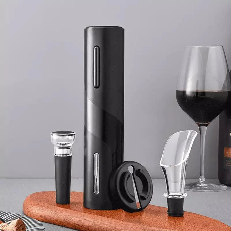 Abridor de Vinho Elétrico Recarregável com Design Sofisticado