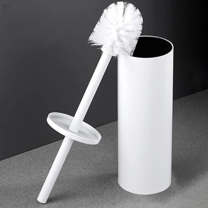 Escova Sanitária de Alumínio com Suporte para Banheiro