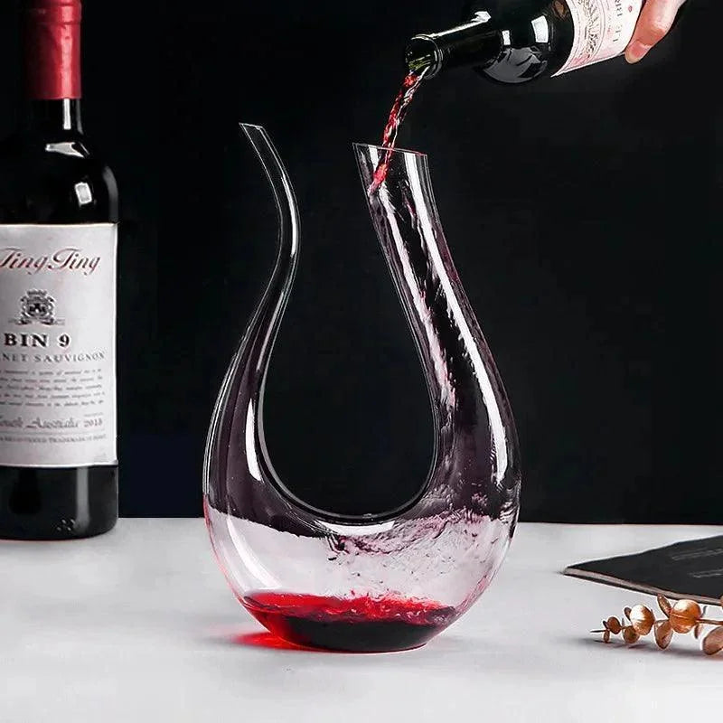 Decanter de Vinho de Vidro em Formato de Cisne 1500ml