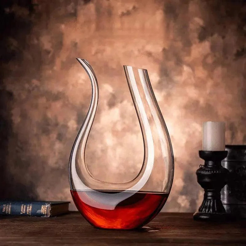 Decanter de Vinho de Vidro em Formato de Cisne 1500ml