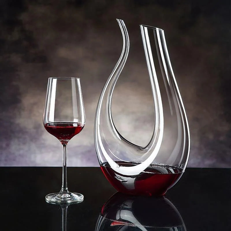 Decanter de Vinho de Vidro em Formato de Cisne 1500ml