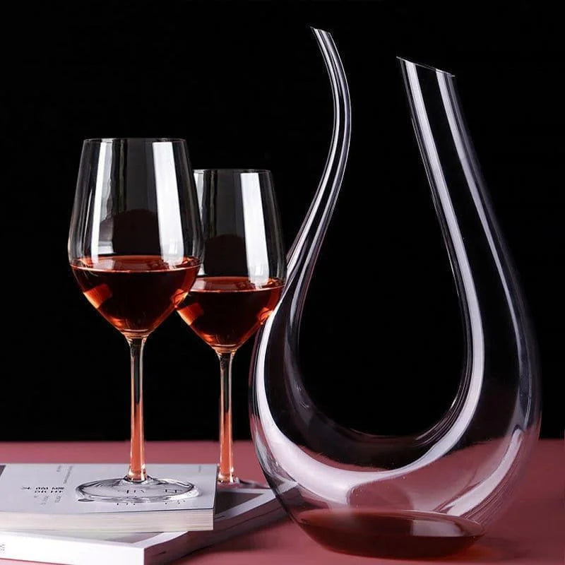 Decanter de Vinho de Vidro em Formato de Cisne 1500ml