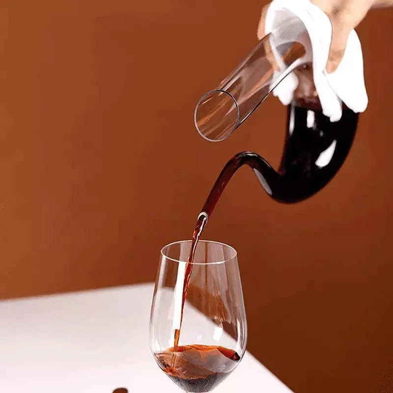 Decanter de Vinho de Vidro em Formato de Cisne 1500ml