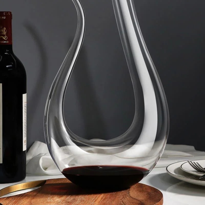 Decanter de Vinho de Vidro em Formato de Cisne 1500ml