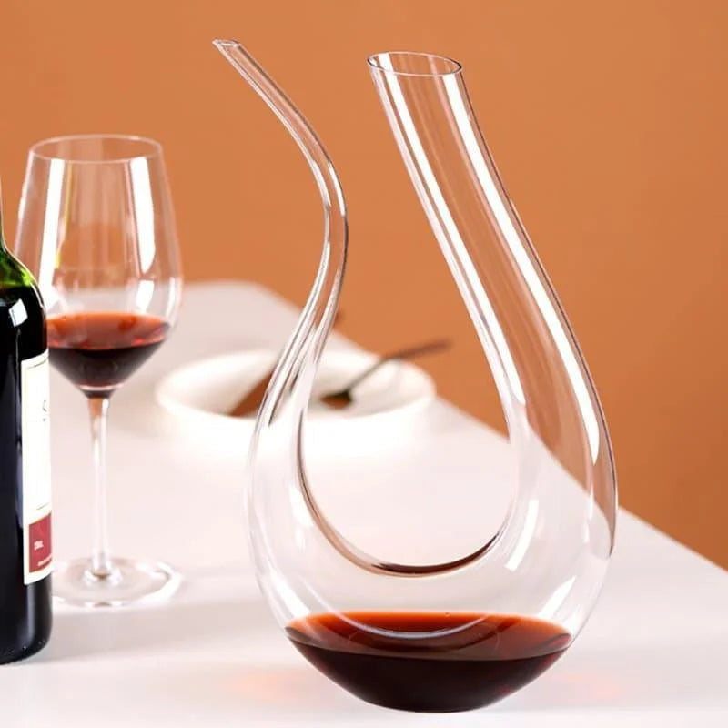 Decanter de Vinho de Vidro em Formato de Cisne 1500ml