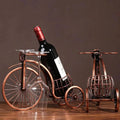 Porta Vinho Decorativo Metal Formato Bicicleta Design Retro Cobre