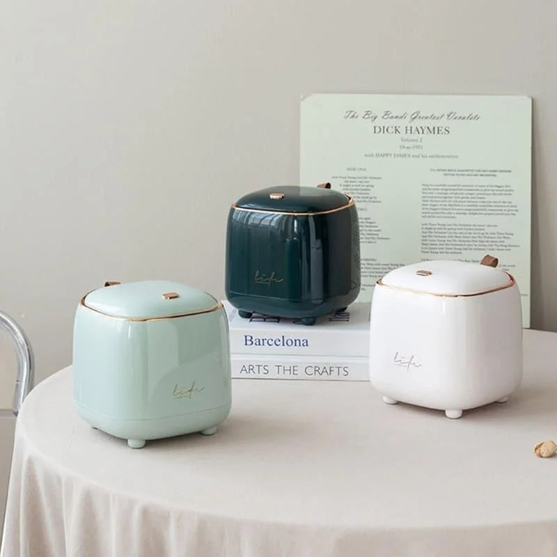 Lixeira de Mesa Automática com Sensor para Banheiro e Cozinha