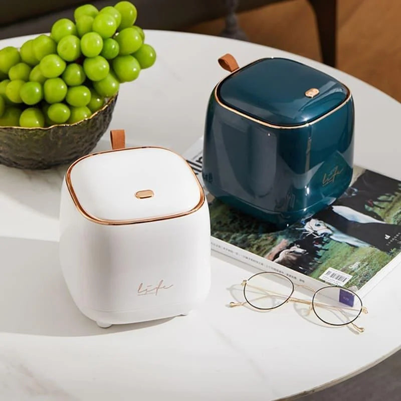 Lixeira de Mesa Automática com Sensor para Banheiro e Cozinha